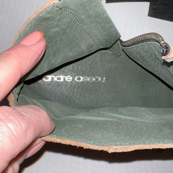 Andre Assous Tala Ankle Boot Side Zip Brown Suede Sz.39 EU / 9 - Picture 6 of 10